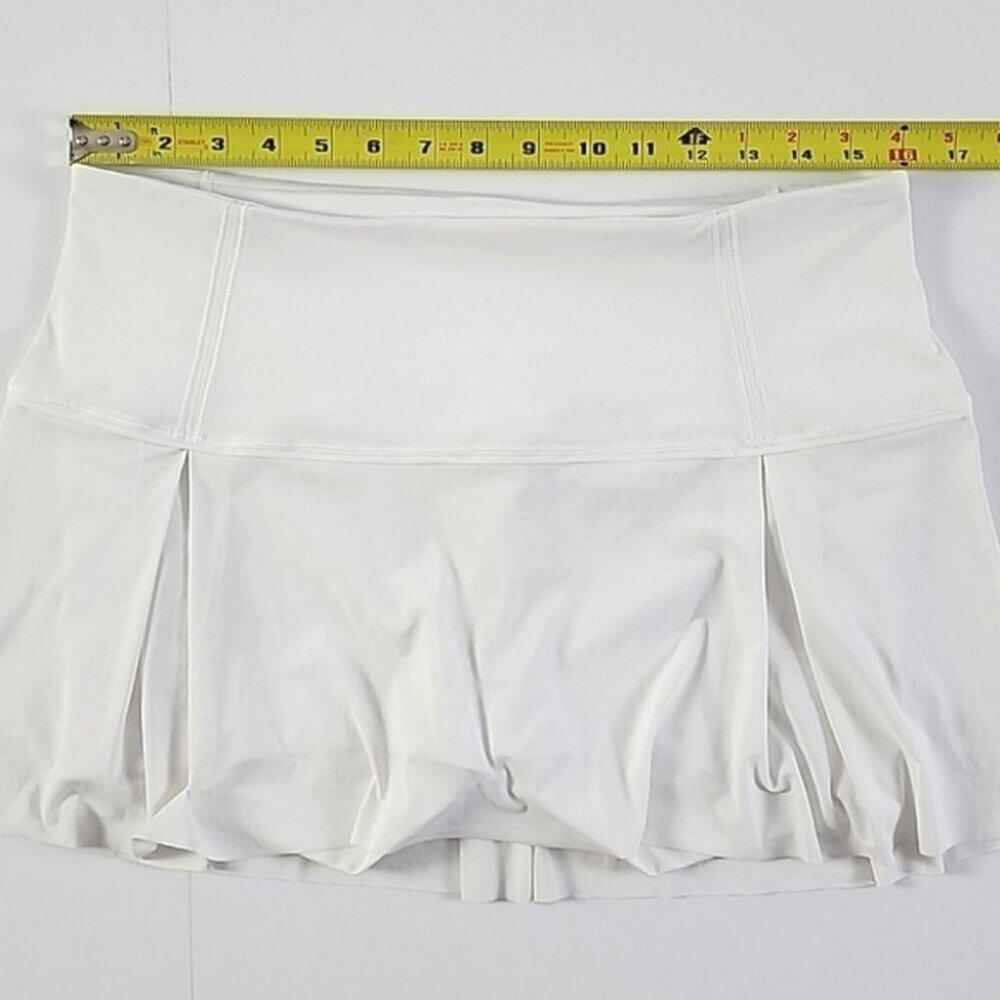 Lululemon Lost In Pace Skort Skirt White Flowy Lightweight Size 10 Regular - Picture 14 of 15